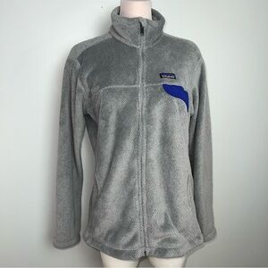 Patagonia Polartec Thermal Pro Full Zip Fleece Jacket Gray Blue Women’s XL
